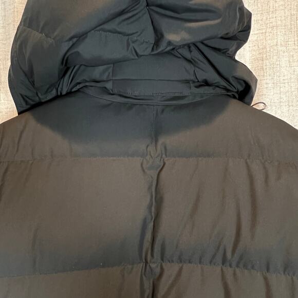 LL Bean Down Puffer Long Jacket Women's PXL Black Parka Detachable Hood - Picture 12 of 14